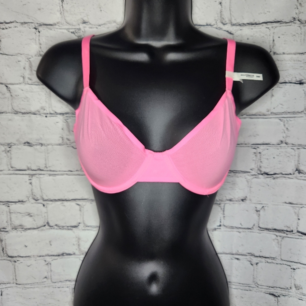 Smoothez by Aerie Pink Balconette Bra Size 34D‎